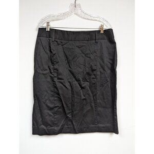 Preswick & Moore Size 14 Skirt Black Pencil Modest